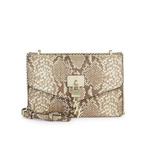 Snakeskin Flap Purse